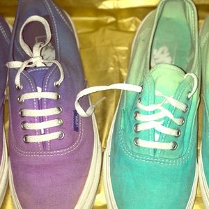 Tie dye vans sneakers